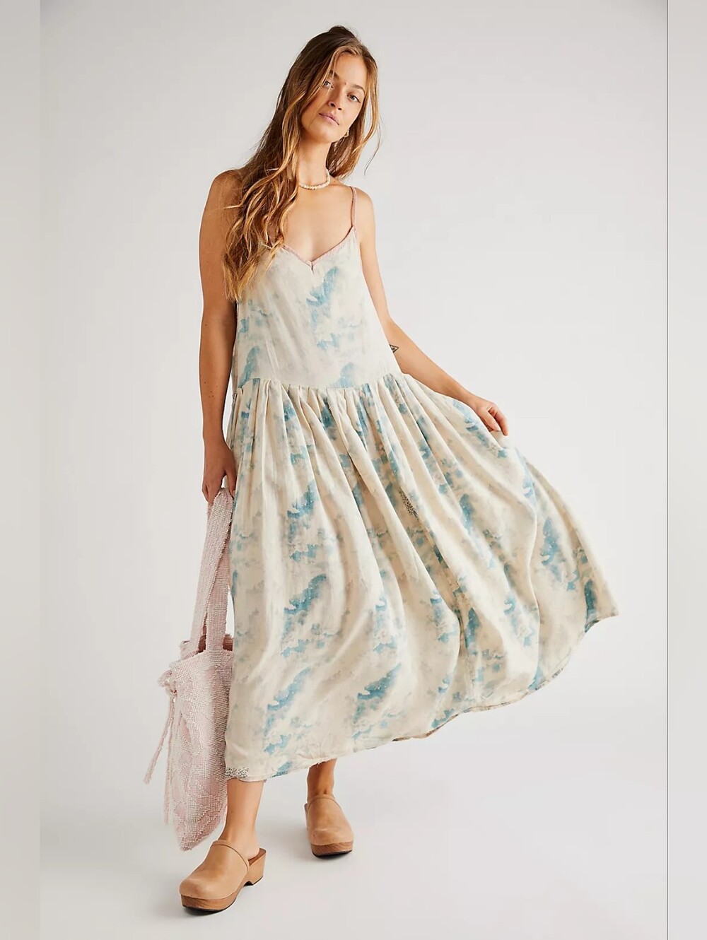 Free People x Magnolia Pearl Seymour Slip, One Size - 21" P2P Stretches To 24"